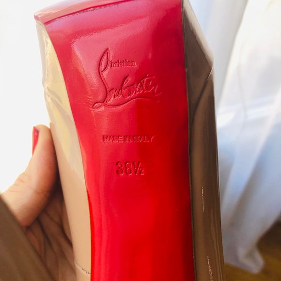 Christian Louboutin Bianca Platform Pump Size 38.5 - Picture 10 of 15